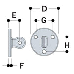 Type LM58 - Male Wall Plate