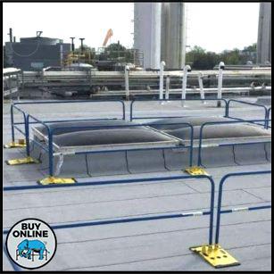 Uline Osha Railing Rooftop OSHA Rooftop Safety Solutions - Safety Rail Source