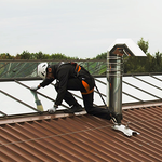 NextGen SecuRope™ Horizontal Lifeline - Cold Deck  - Solar Panels