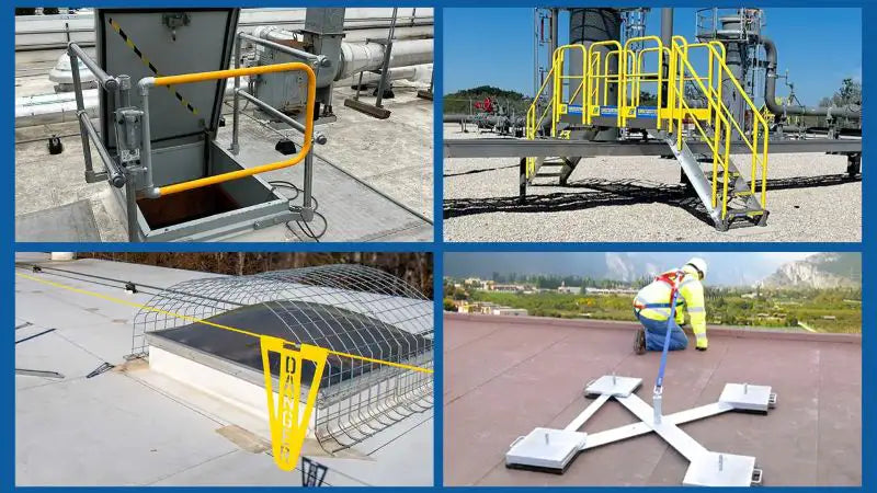 Uline Osha Railing Rooftop Rooftop Fall Protection Solutions | Safety Rail Source
