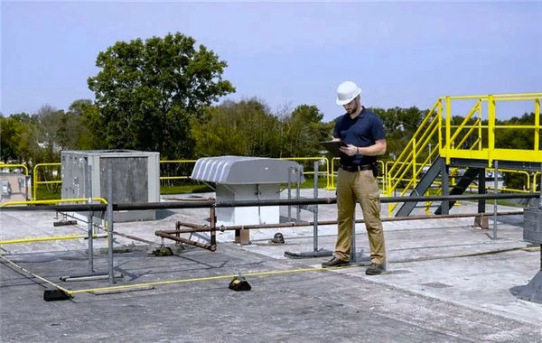 Wide Railing Roof Railing Systems & Fall Protection | Safety Rail Source