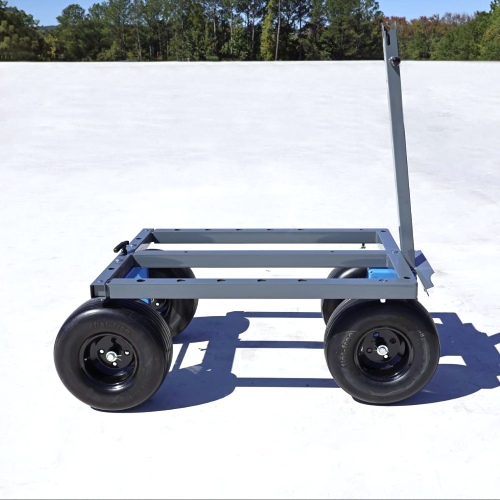 Mobile Fall Protection - Adjustable Cart 5ft - On Roof