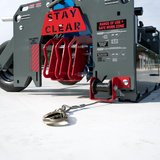 Close up detail of anchor spikes on PX3 Mobile Fall Protection