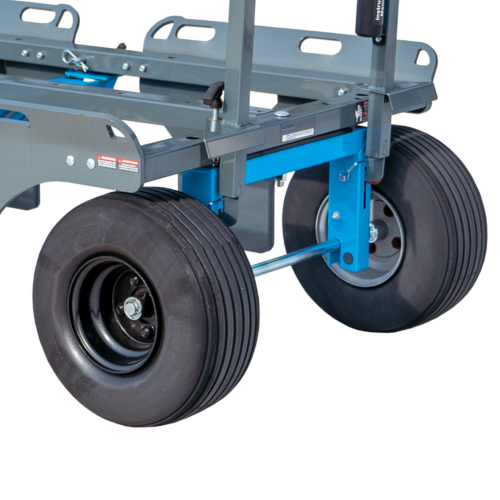 Close up of PX5 Mobile Fall Protection Flat-free tires