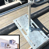 NextGen Continuous Railing  - Standing Seam - Galvanized Base - Close-Up