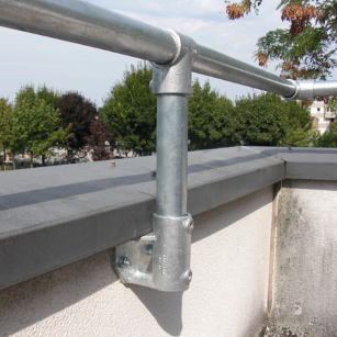 NextGen Continuous Railing - Wall Mounted - Parapet