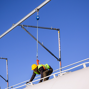 NextGen Overhead Suspended Lifeline - Safe Access Flexbow System