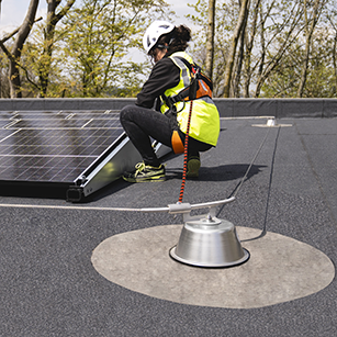 NextGen SecuRope - Horizontal Lifeline - Solar Panel