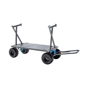 Portable cart with wheels on a white background