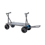 Portable cart with wheels on a white background