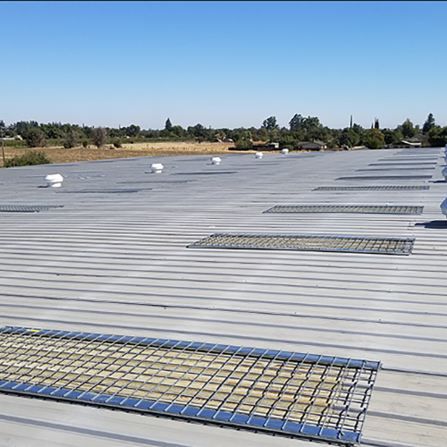 Multiple Nextgen Skylight Safety-Screen - SCS Screens on a Corrugated Roof