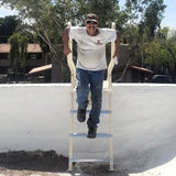 3-Piece Parapet  Ladder Safety-Dock with Worker Descending