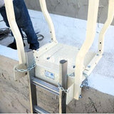 3-Piece Parapet Ladder Safety-Dock with Chain Attached