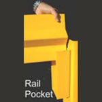 Big Yellow Interior Guardrail Rail Pocket