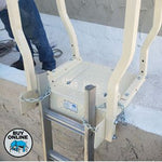 3-Piece Parapet Ladder Safety-Dock with Chain Attached