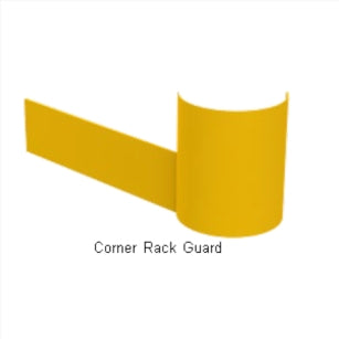 Big Yellow Interior Guardrail Corner Rack Guard