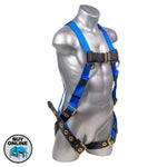 Mako Safety Harness - Side View - Blue