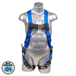 Mako Safety Harness - Front View - Blue