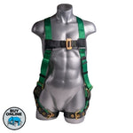 Mako Safety Harness -Front View - Green