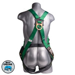 Mako Safety Harness - Back View - Green