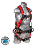 Hammerhead Construction Harnesses - Side View - Red