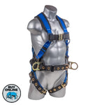 Hammerhead Construction Harnesses - Front View - Blue