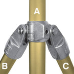 Aluminum Fitting Type LC52 - Corner Swivel Socket