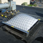 NextGen STS Domed Skylight Safety-Screen Square Dome Black Roof