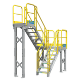 ErectaStep - Mezzanine Access w/ Intermediate Landing