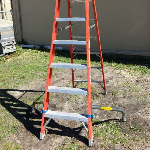 Ladder Safety-Legs on Step Ladder