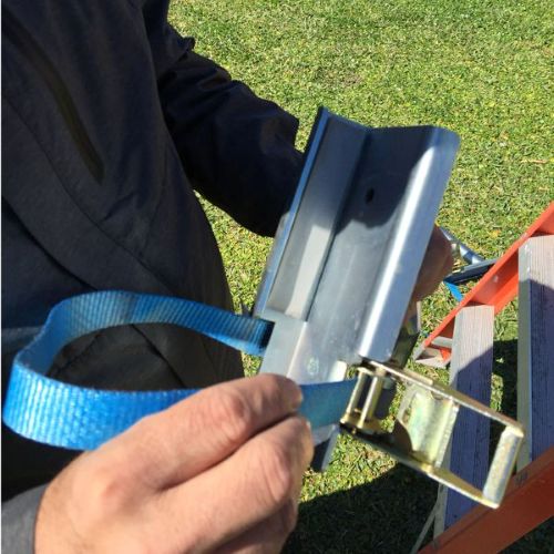 Ladder Safety-Legs Strap Close-up