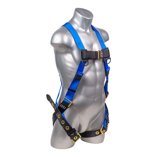 Mako Safety Harness - Side View - Blue
