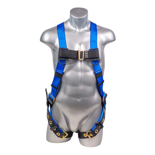 Mako Safety Harness - Front View - Blue
