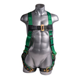 Mako Safety Harness -Front View - Green