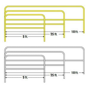 NextGen 3000 Railing Size Chart