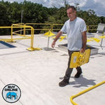 NextGen 3000 Rooftop Railing - Worker carrying base