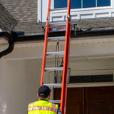 Residential Ladder Safety-Dock with Worker at Bottom of Ladder