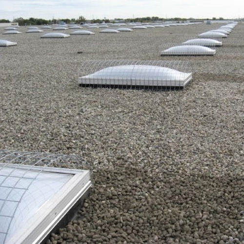 NextGen SRS Domed Skylight Safety-Screen Multiple on Gravel Roof