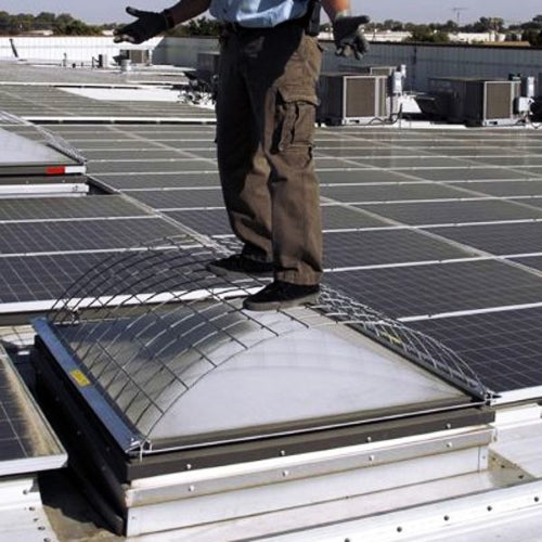 NextGen STS Domed Skylight Safety-Screen with Man Standing on it