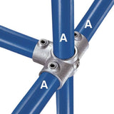 Galvanized Fitting Type 35 - Three Socket Cross