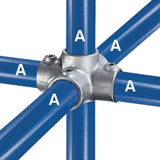 Galvanized Fitting Type 40 - Four Socket Cross