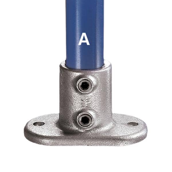 Galvanized Fitting Type 62 - Standard Railing Flange
