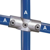 Galvanized Fitting Type 89 - Two Socket Angle Cross