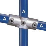 Galvanized Fitting Type 89 - Two Socket Angle Cross