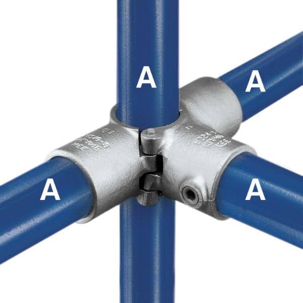 Galvanized Fitting Type A35 - Split Three Socket Cross