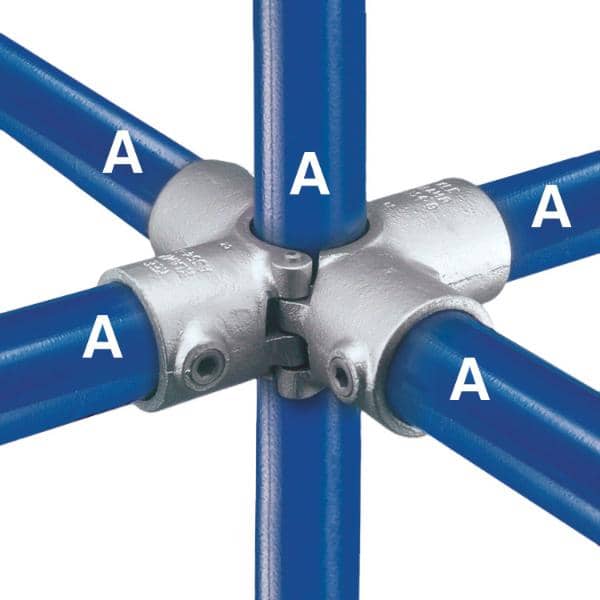 Galvanized Fitting Type A40 - Split Four Socket Cross