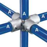 Galvanized Fitting Type A40 - Split Four Socket Cross