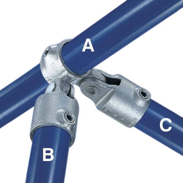 Galvanized Fitting Type C52 - Corner Swivel Socket