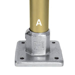 Aluminum Fitting Type L150 - Heavy Duty 4 Hole Square Flange