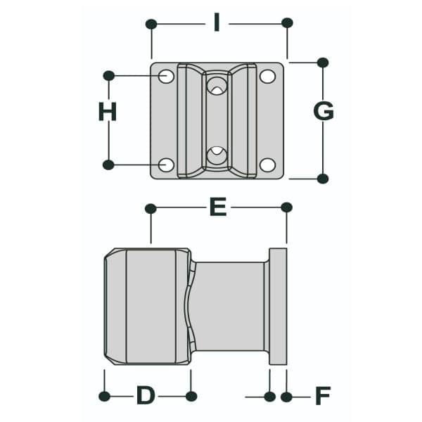 L164 - Offset Wall Flange.